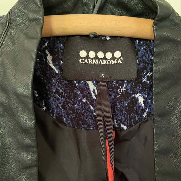 ❌SOLD❌Carmakoma Vegan Leather Psychedelic Swirl Blazer - Picture 13 of 14